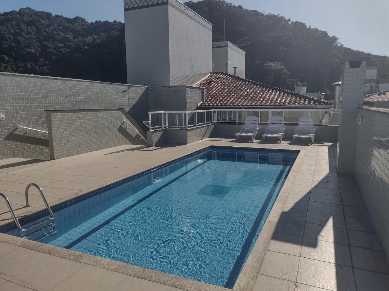 Area De Lazer Na Cobertura Com Vista O Mar Apartment Ubatuba